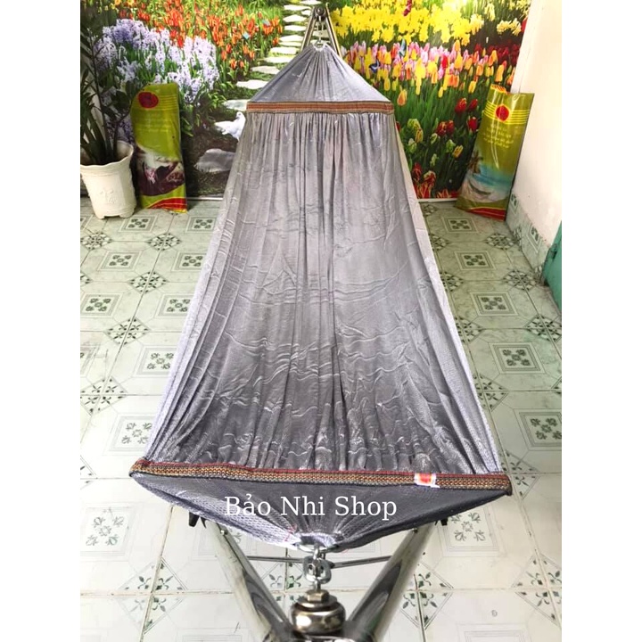 Lưới võng 2 lớp loại lớn ,  hàng xuất khẩu , nặng 2kg , dài 2m3 ngang 1m6,  cán thép 60cm , không kèm khung võng | BigBuy360 - bigbuy360.vn