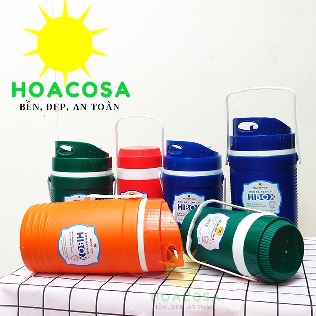 Bình Nước Đá Có Quai Xách 1 lít /1.6 lít /2 lít Hibox (Nhựa Hiệp Thành) Giữ Nhiệt Lâu, Bền, Đẹp . Đồ Gia Dụng Hoacosa