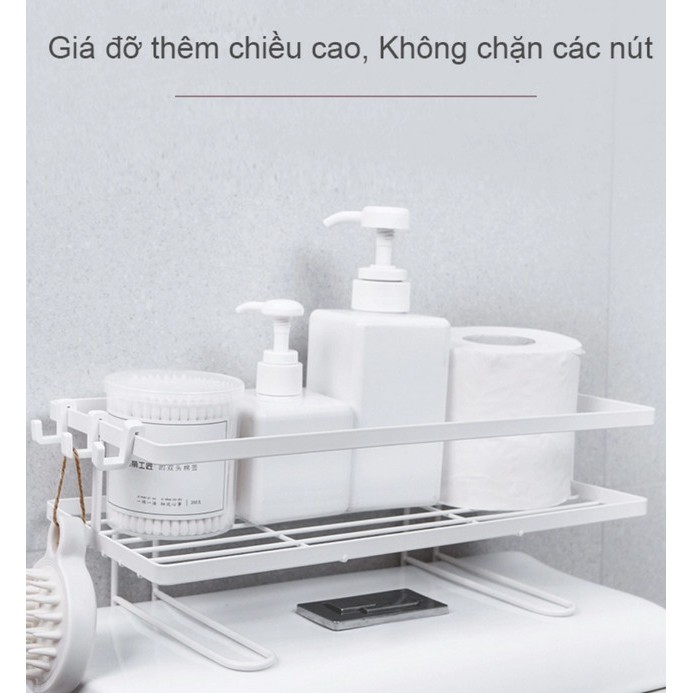 Giá đựng trên bồn cầu Bathrooms Store Artifacts (Trắng) - Home and Garden