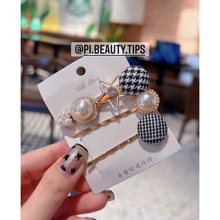 [Hàng Sẵn] Set kẹp đính đá cute dê  thương cho chị em, kẹp cho bé