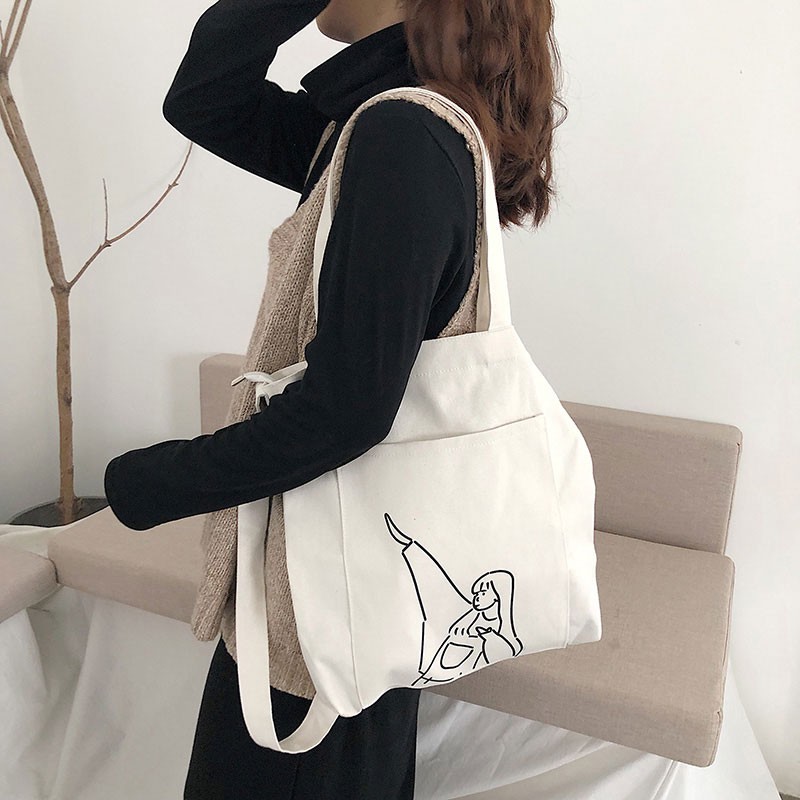 TÚI TOTE ULZZANG PHONG CÁCH DAB PHỔ BIẾN