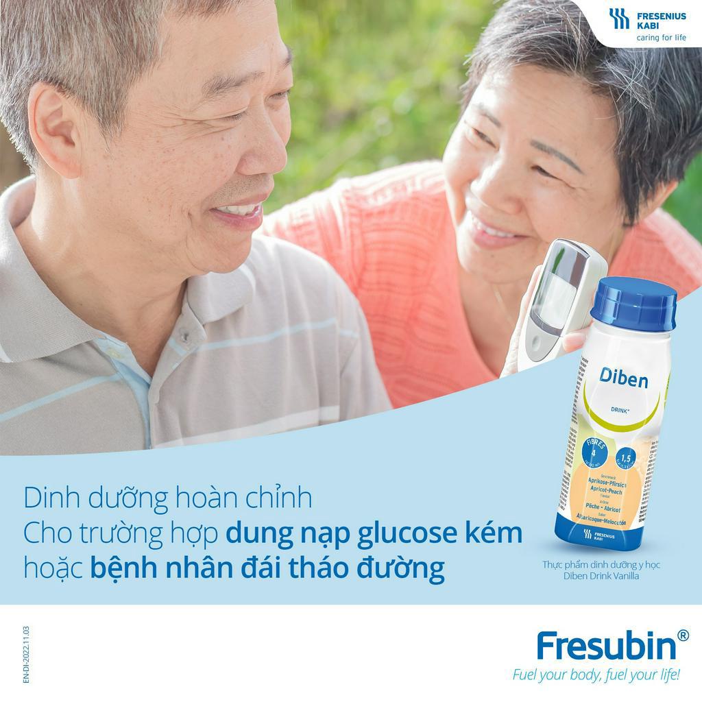 Sữa Diben Drink Vanilla Hãng Kabi Đức Dinh dưỡng hoàn chỉnh cho người tiểu đường chai 200ml