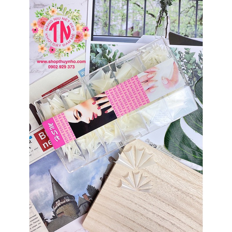 [HÀNG CHUẨN] Móng típ form nhọn, phom nhọn HSM - 500 móng