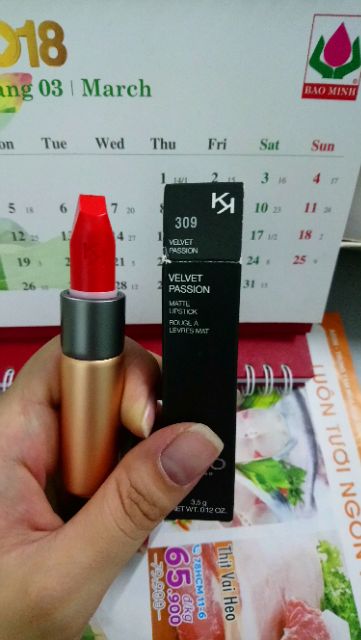 Son kiko velvet matte 304,305,307....đủ bill