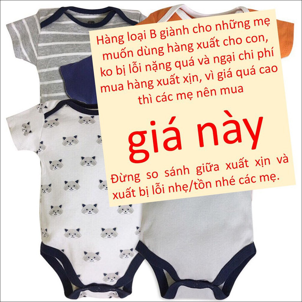 Bodychip (bodysuit) cho bé hàng xuất dư đủ size cho bé [HÀNG LỖI NHẸ] 💖 BEAR SHOP