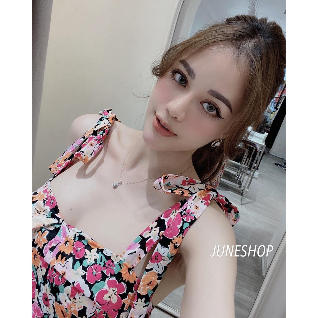 VÁY DÂY THÔ HOA MAXI CAO CẤP NỮ V120 | BigBuy360 - bigbuy360.vn