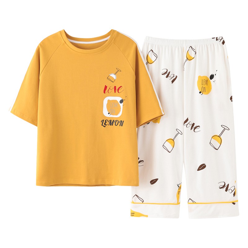 Bộ lửng nữ-đồ bộ mặc nhà chất COTTON 100% thông thoáng, thấm hút mồ hôi và mát mẻ ngày hè: full size | BigBuy360 - bigbuy360.vn