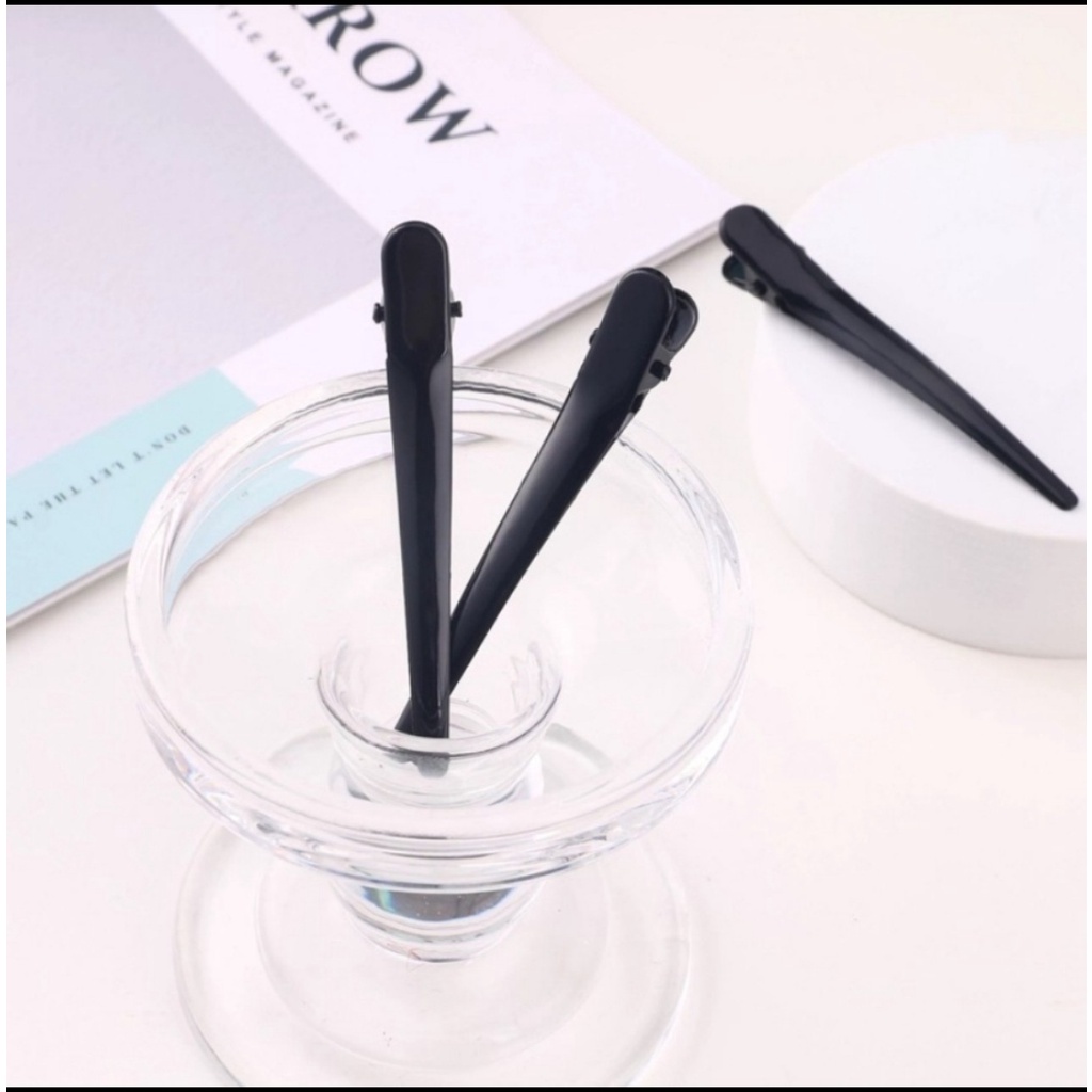SET 2 KẸP MỎ VỊT KIM LOẠI ĐƠN GIẢN DÀI 6 CM và 8 CM