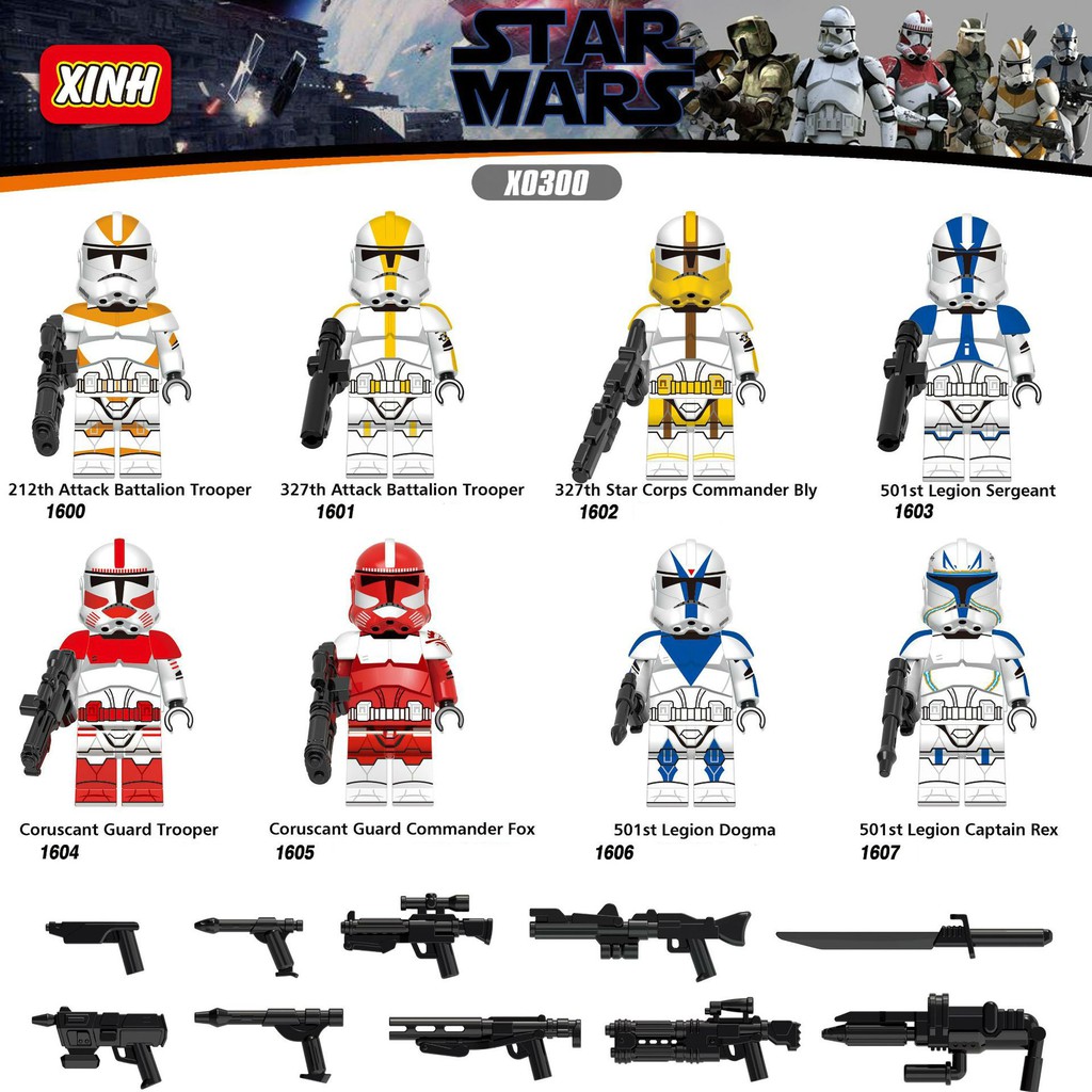 Minifigures Các Mẫu Nhân Vật Trooper Trong Seri Cuộc Chiến Giữa Các Vì Sao Phim Star Wars Mẫu Mới Ra X0300