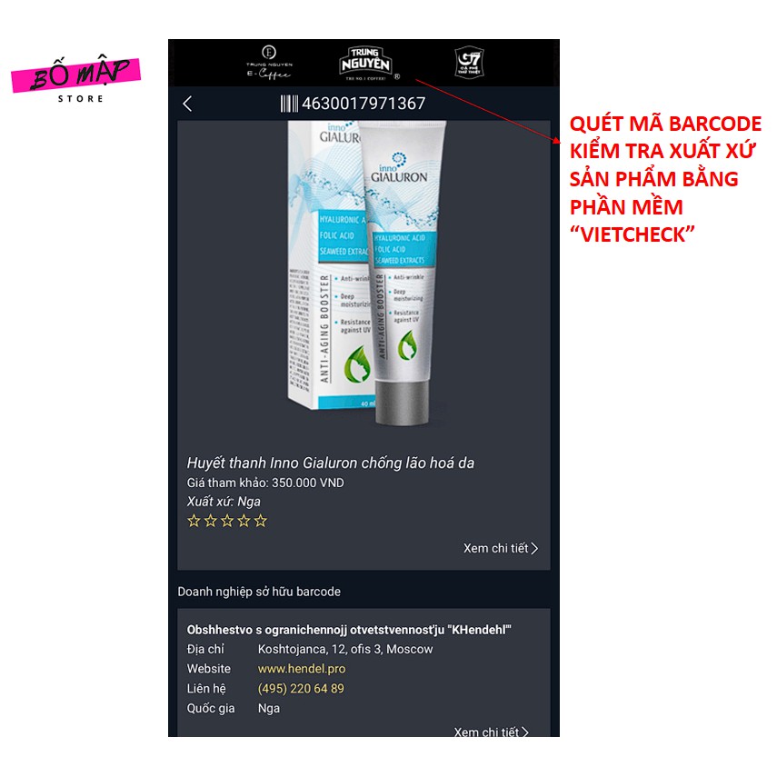 Kem Chống Lão Hóa Da, Mờ Nếp Nhăn Inno Gialuron Nga 40ml