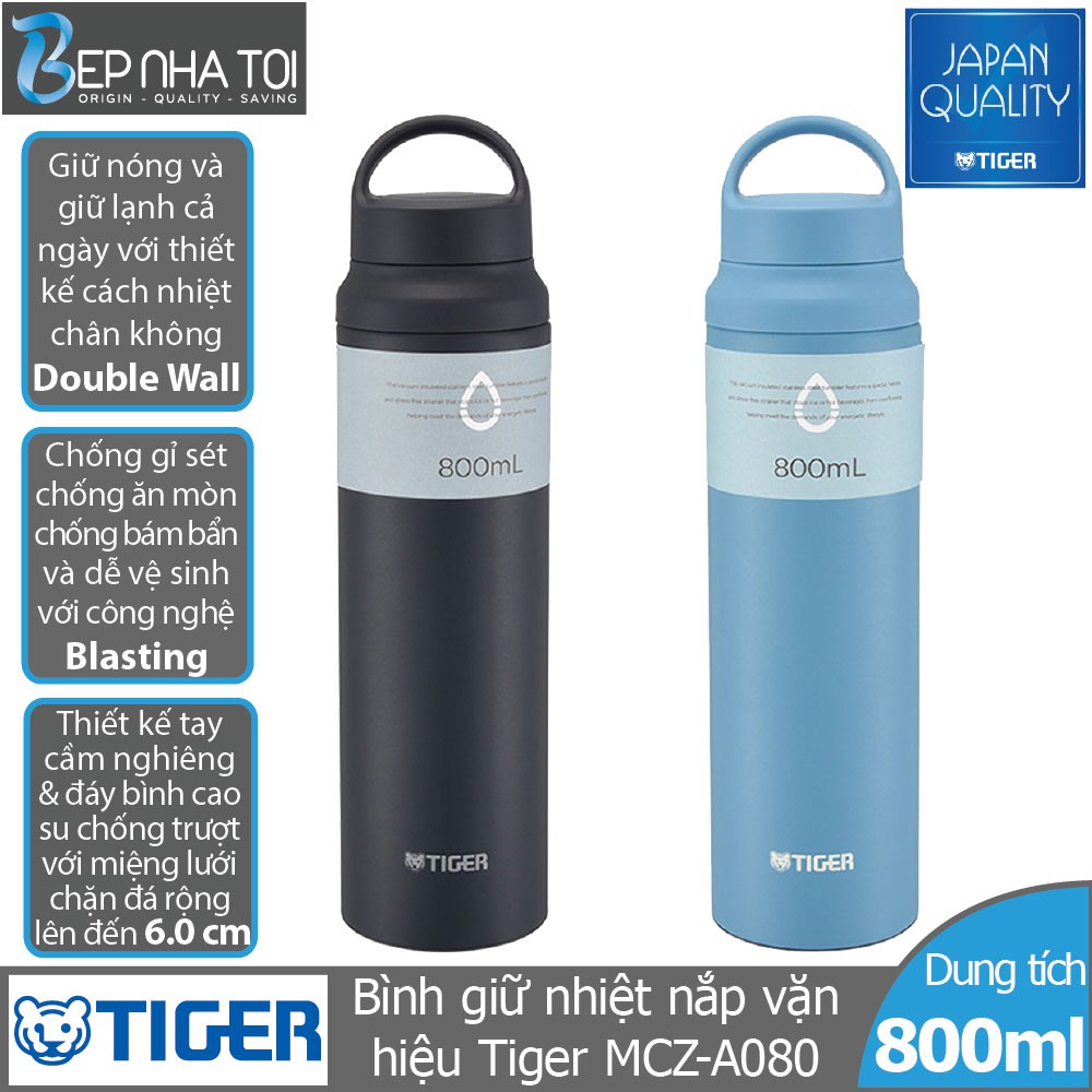 Bình giữ nhiệt Tiger nắp vặn MCZ-A080 (800ml)