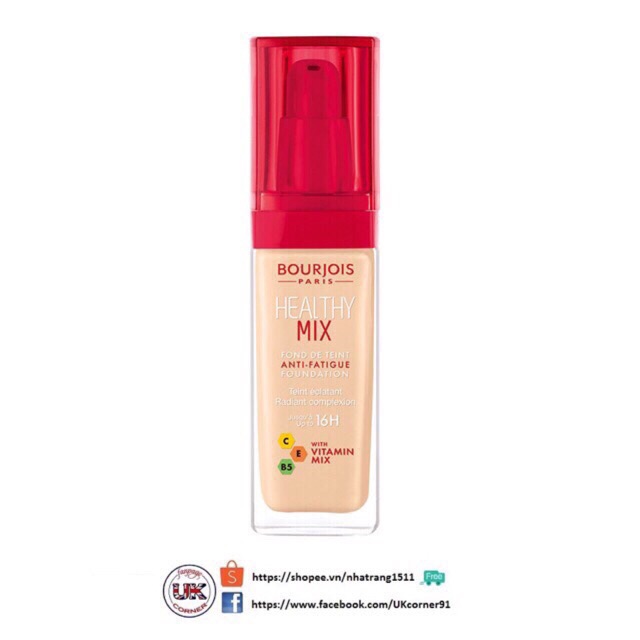 Siêu sale 12/09 Kem nền Bourjois Healthy Mix Foundation