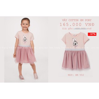 Váy HM bé gái Hồng Pastel Pony