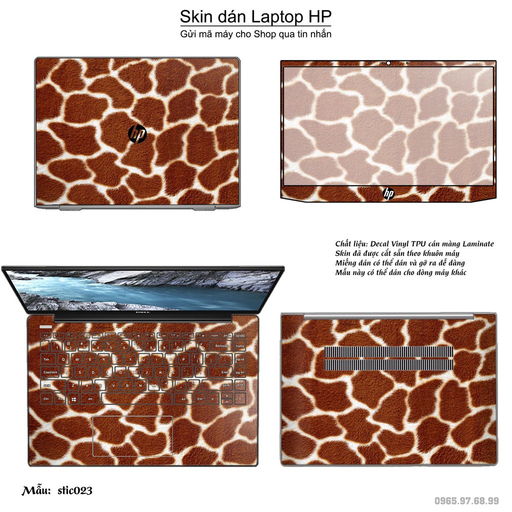 Skin dán Laptop HP in hình Hoa văn sticker nhiều mẫu 4 (inbox mã máy cho Shop)