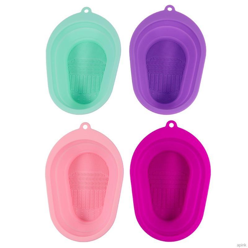 Miếng Silicone Vệ Sinh Cọ Trang Điểm Gấp Gọn Tiện Lợi