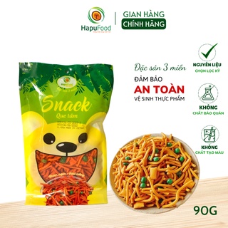 Snack que tăm HAPUFOOD gói nhỏ 90G, tiện lợi, thơm ngon giòn rụm