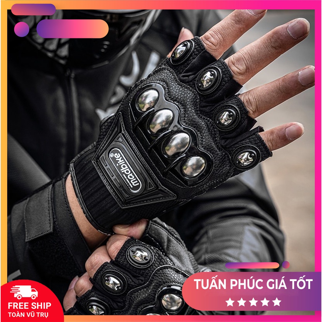 GĂNG TAY MOTO BỌC THÉP CAO CẤP