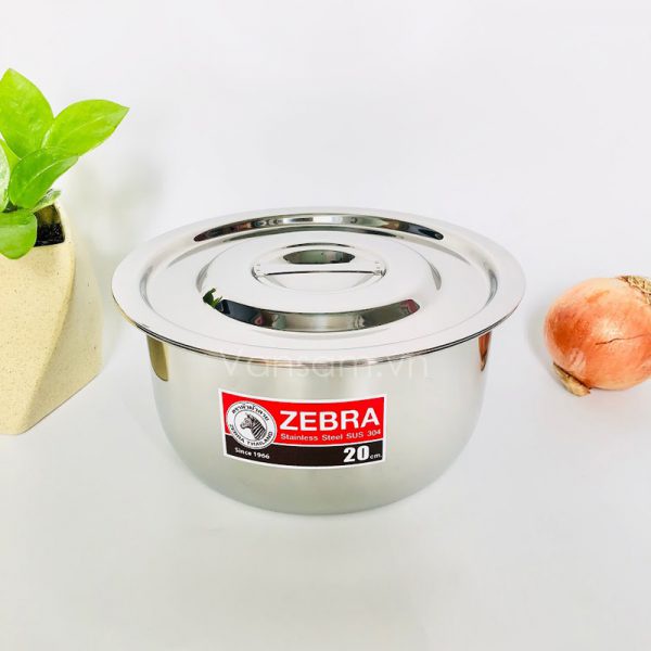 Thố inox Indian 1 đáy 22cm 4L Zebra 170022