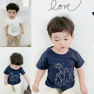Áo phông xuất Hàn bé trai bé gái