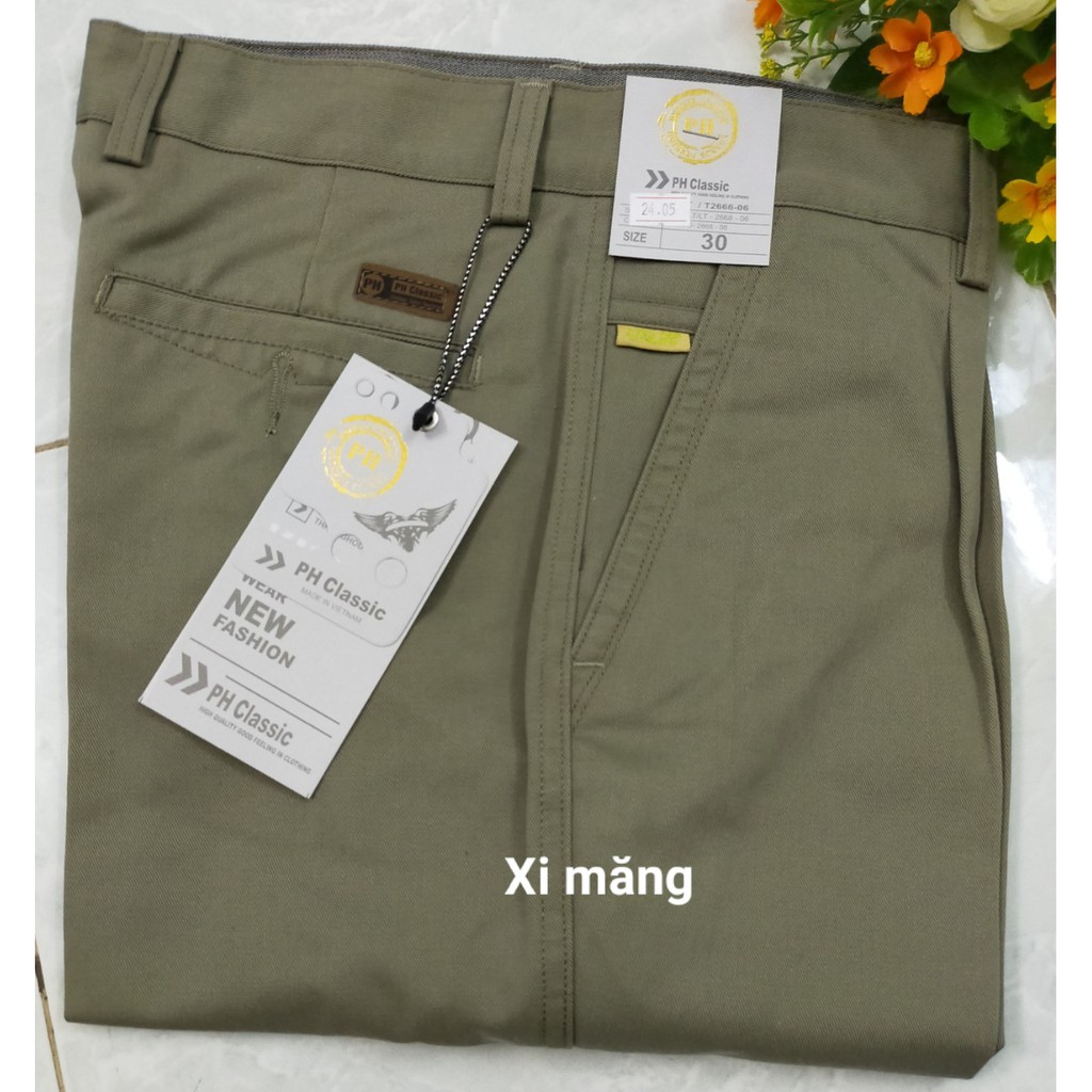 Quần kaki trung niên xếp ly kk24