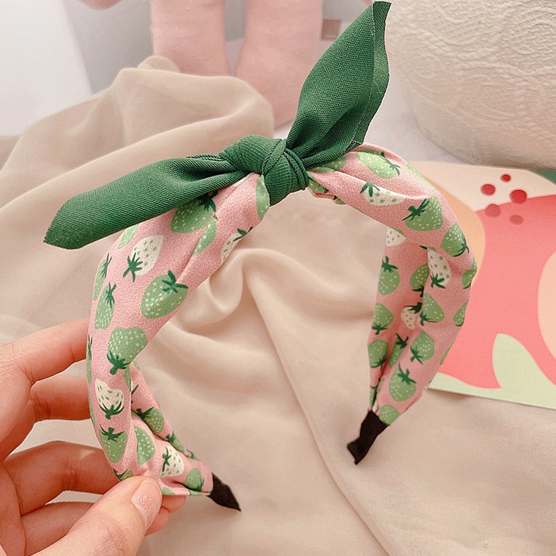 Băng Đô In Họa Tiết Trái Cây Màu Sắc Xinh Xắn Cho Bé