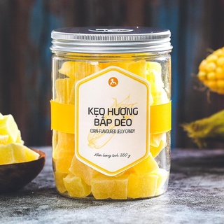 Kẹo hương bắp dẻo L'angfarm, 350g, hũ, mẫu nắp nhôm