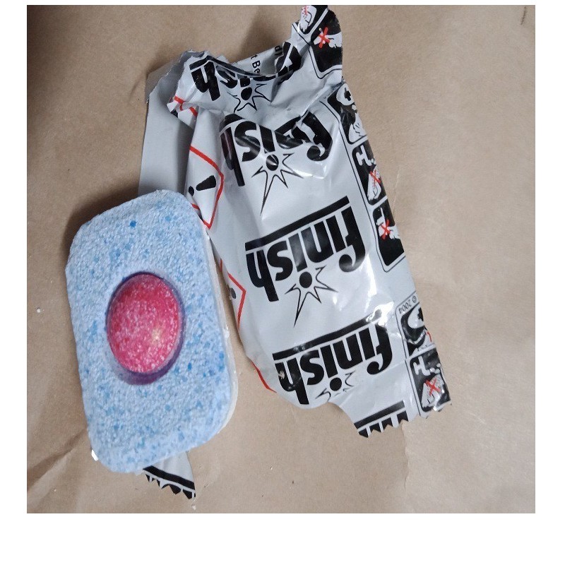 Hộp 100 viên rửa bát finish ( Đức ) + hộp muối rửa bát finish 1,2kg ( Đức ) + Chai nước làm bóng Somat 500 ml ( Đức )