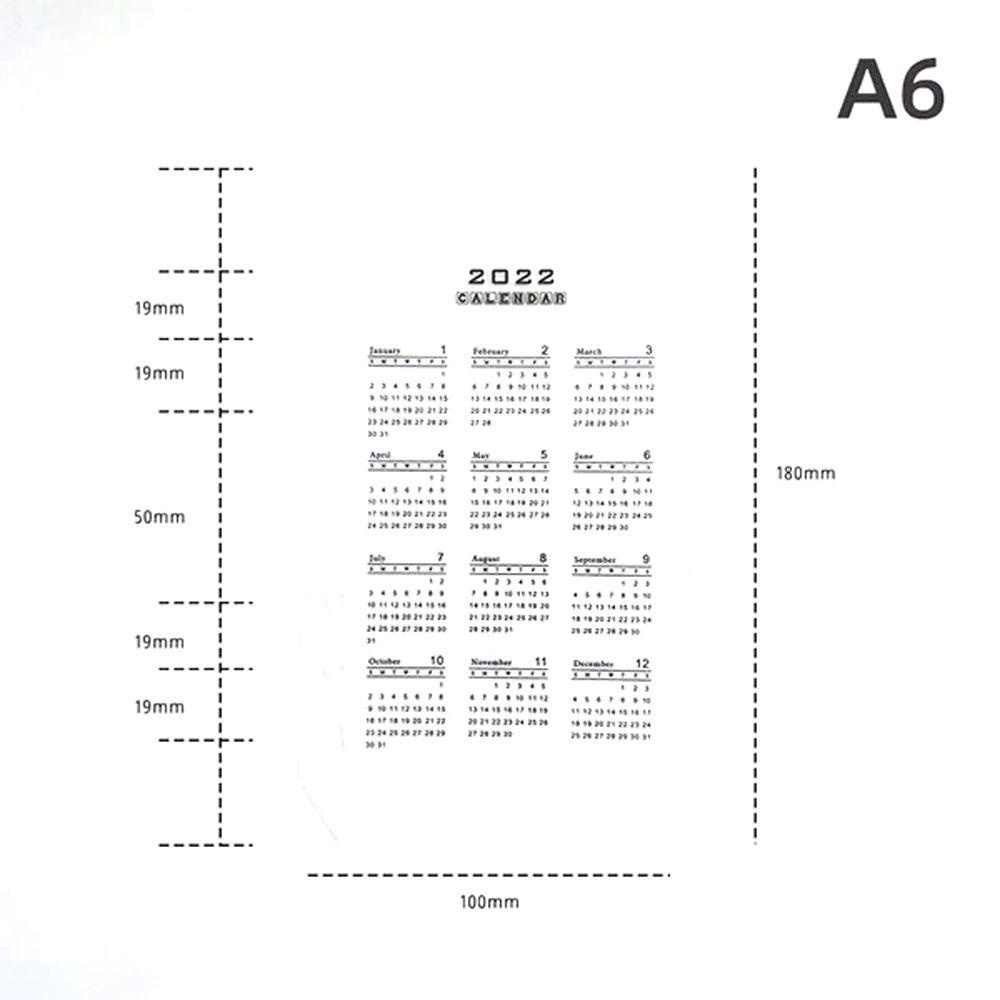 Lịch Lên Kế Hoạch Hàng Ngày 2022 Agenda A5 A6