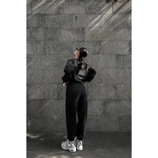 Quần Dài Nỉ Đen Alpha Project Sweatpants