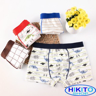 Quần lót bé trai cotton cao cấp hikito set 5 quần size 10-45kg bl01