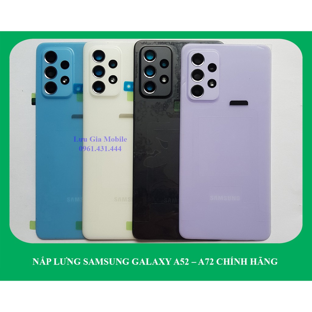 Nắp lưng Samsung Galaxy A52 A72 chính hãng