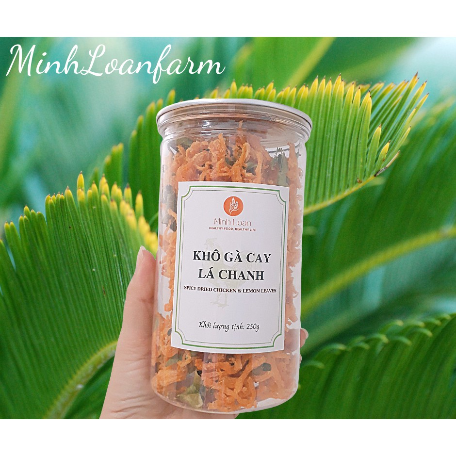 Khô gà lá chanh cay mềm hảo hạng (250g) - MinhLoanfarm | BigBuy360 - bigbuy360.vn