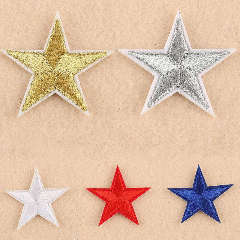 Set 10 Miếng Dán Ủi Quần Áo Hình Ngôi Sao Xinh Xắn