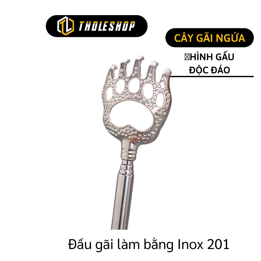 Dụng Cụ Gãi Lưng - Cây Gãi Lưng Hình Móng Gấu Có Thể Điều Chỉnh Độ Dài 5502