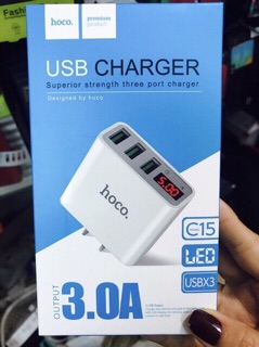 Củ SẠC 3 CỔNG USB HOCO C15