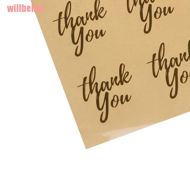 Set 100 Miếng Dán Chữ Thank You Xinh Xắn