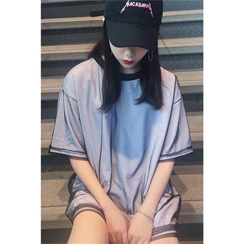 Áo Thun Tay Ngắn Dáng Rộng Plus Size Phong Cách Harajuku Hàn Quốc Thời Trang Mùa Hè Cho Nữ