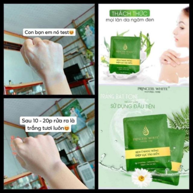 TẮM_TRẮNG : Ủ KHOÁ TRẮNG DIỆP LỤC TẢO BIỂN PRINCESS WHITE | BigBuy360 - bigbuy360.vn