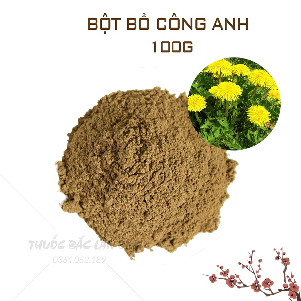 Bột bồ công anh nguyên chất 100g (Phòng ngừa ung thư, hỗ trợ tiểu đường)
