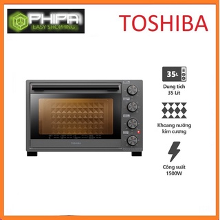 Lò Nướng TOSHIBA TL-MC35Z Màu Đen 35 Lít - Hàng Chính Hãng - Model Cao Cấp Nhất 2022
