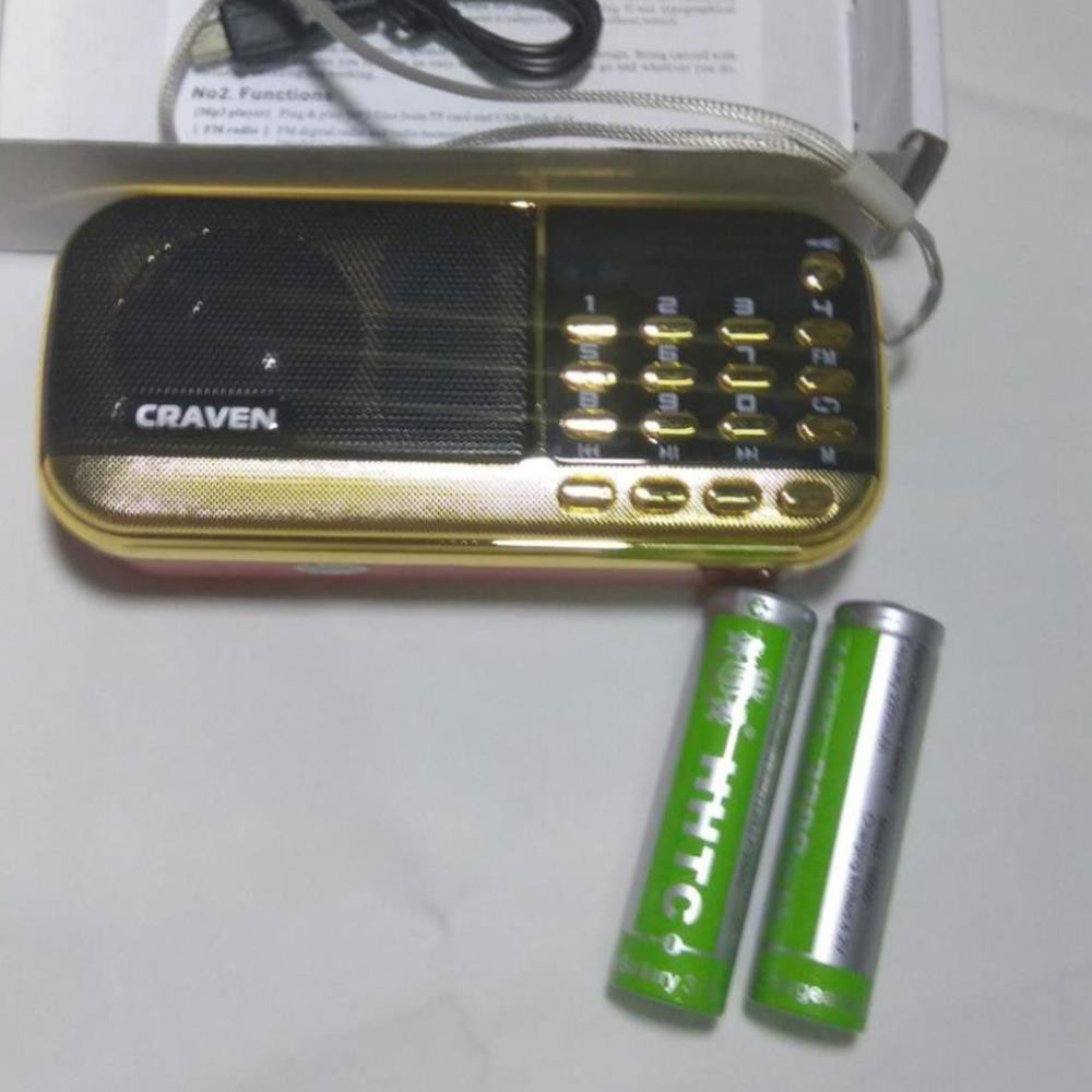 Loa mini Craven CR 836 - 836S 🍁 FREESHIP 🍁 nghe tiếng anh Loa thẻ nhớ, USB, đài FM, radio pin siêu trâu BH 6 tháng