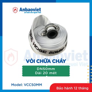 Vòi chữa cháy chuyên dụng dài 20m có khớp nối. Áp suất nước 10bar-13bar-16bar. Đường kính 50&65mm