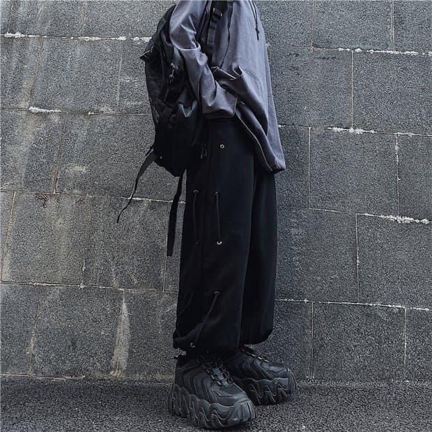 Quần dài unisex phối dây cá tính GMS