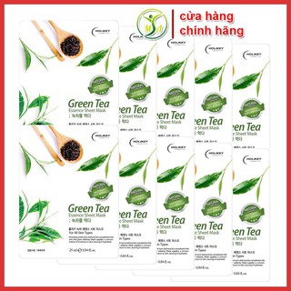 [NHẬP KHẨU CHÍNH HÃNG] Combo 10 mặt nạ dưỡng da chiết xuất trà xanh Holikey Green Tea Essence Sheet Mask