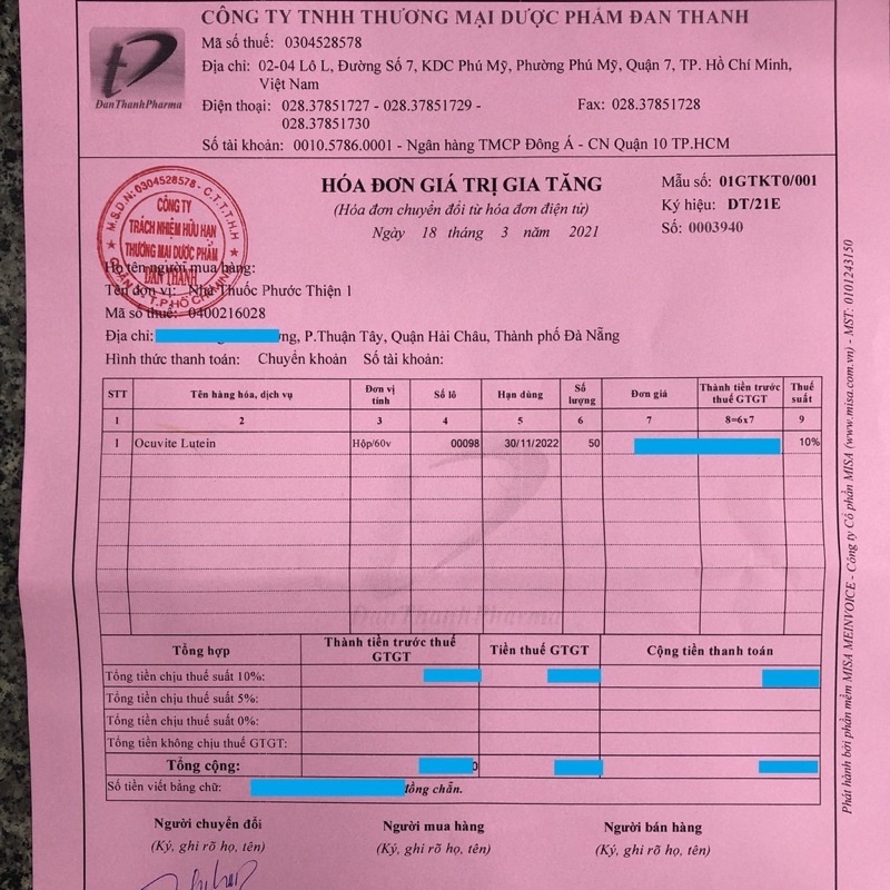 Viên uống bổ mắt ocuvite adult 50