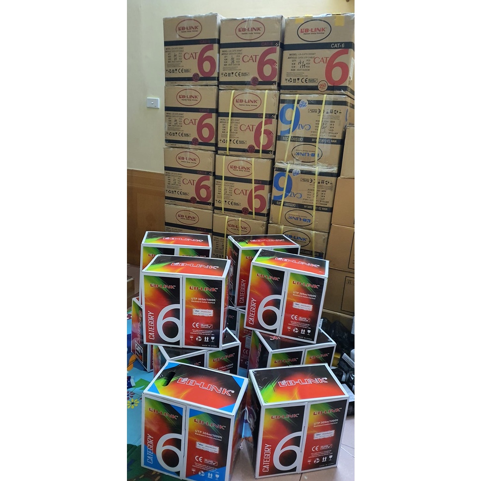 Dây Cáp Mạng Lb-link Cat6 - Lõi Nhựa Trợ Lực 305m/Cuộn
