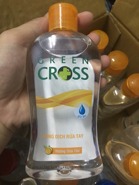 Dung Dịch Rửa Tay Khô Green Cross Hương Tự Nhiên, Trà xanh, dưa táo 100ml-[FREE SHIP] TỪ ĐƠN 50K