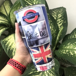 LY GIỮ NHIỆT YETI KEEP CALM 900ML (Logo YETI dập nổi -full phụ kiện)