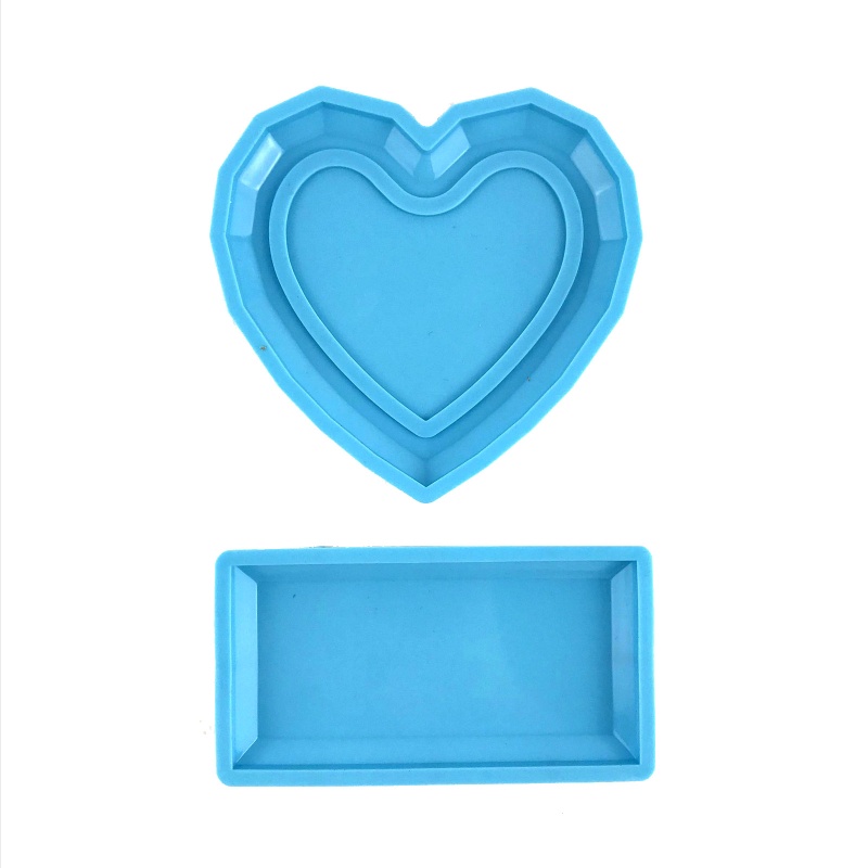 Khuôn Silicone Làm Giá Đỡ Đèn Cầy Hình Vuông Tiện Dụng