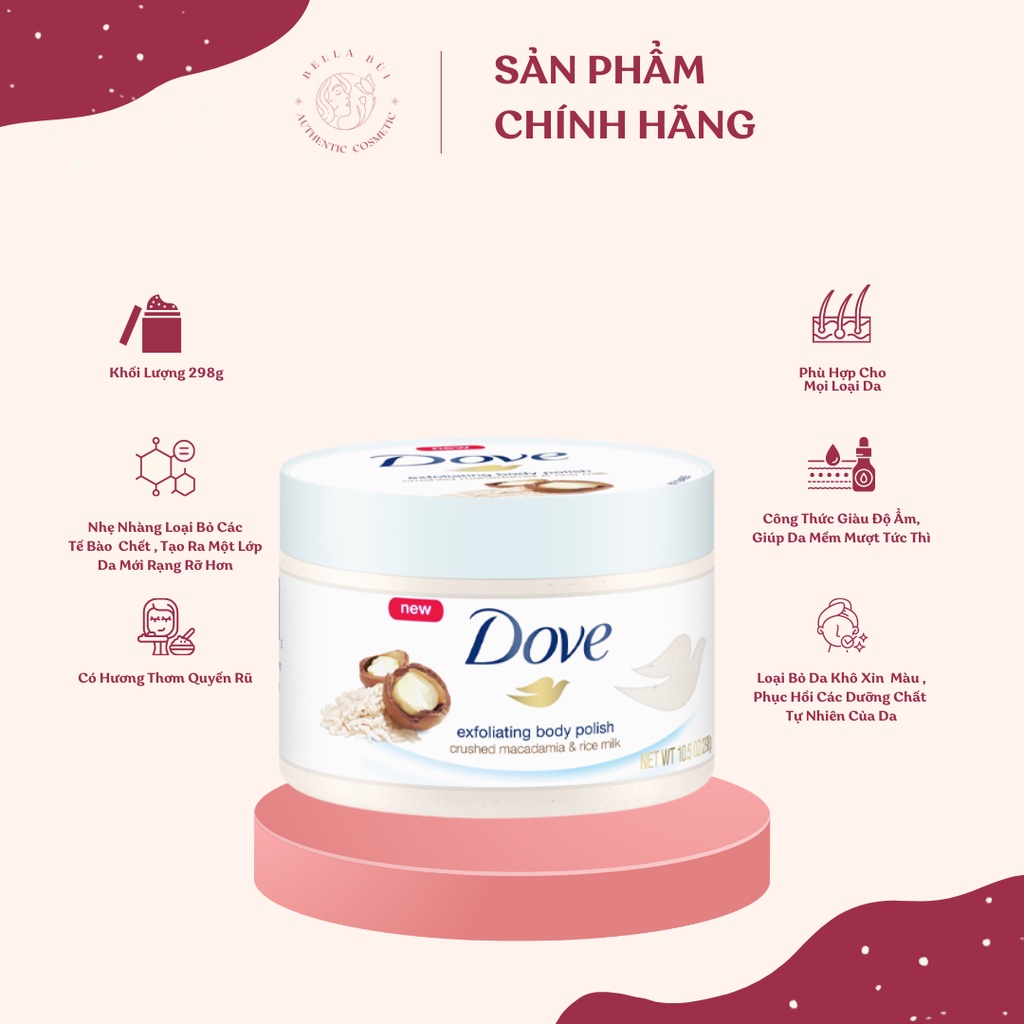 Tẩy Da Chết Dove Macca